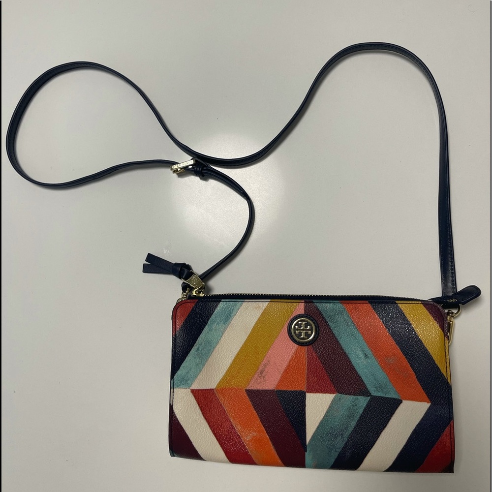 Tory Burch Kerrington Wallet Crossbody Clutch, Color: Diamond Combo A, ONE SIZE